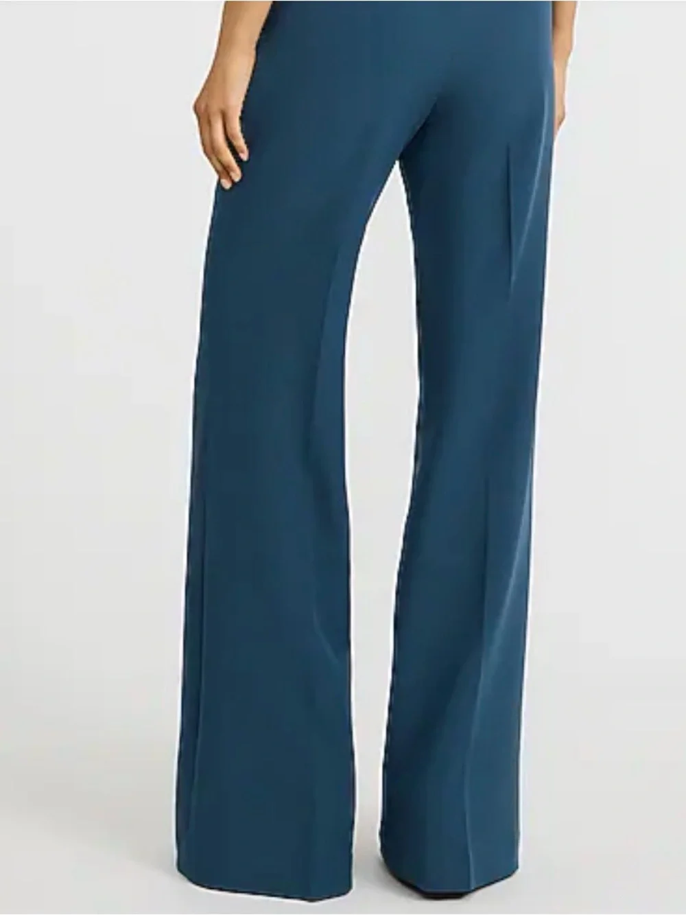 Express Editor Signature Stretch High Waisted Flare Trouser - Picture 7 of 10